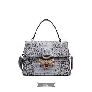 New Arrival  Crocodile Bee lock Shoulder bag
